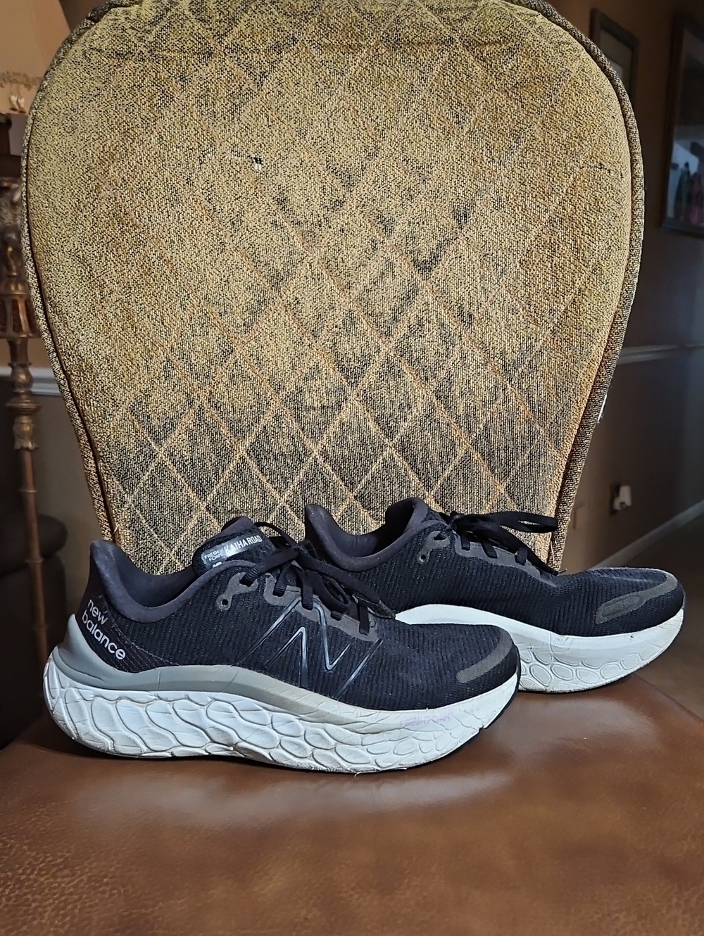 New Balance Fresh Foam X Kaiha Road Black White Lace Up Sneakers Running Shoes